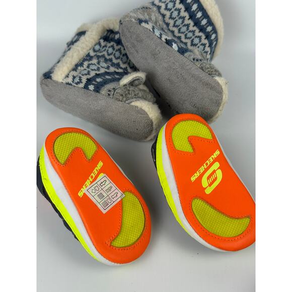 Tennessee Volunteers & Skechers Baby Soft Sole Crib Shoes Sz 12M Black Set Of 6 - Picture 5 of 5